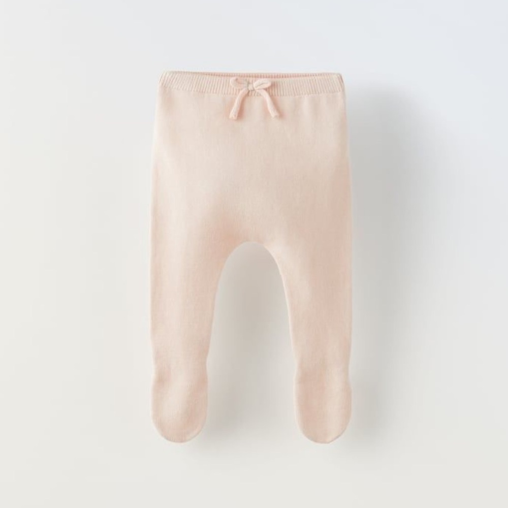 NWOT Zara Baby Knit Footed Pants